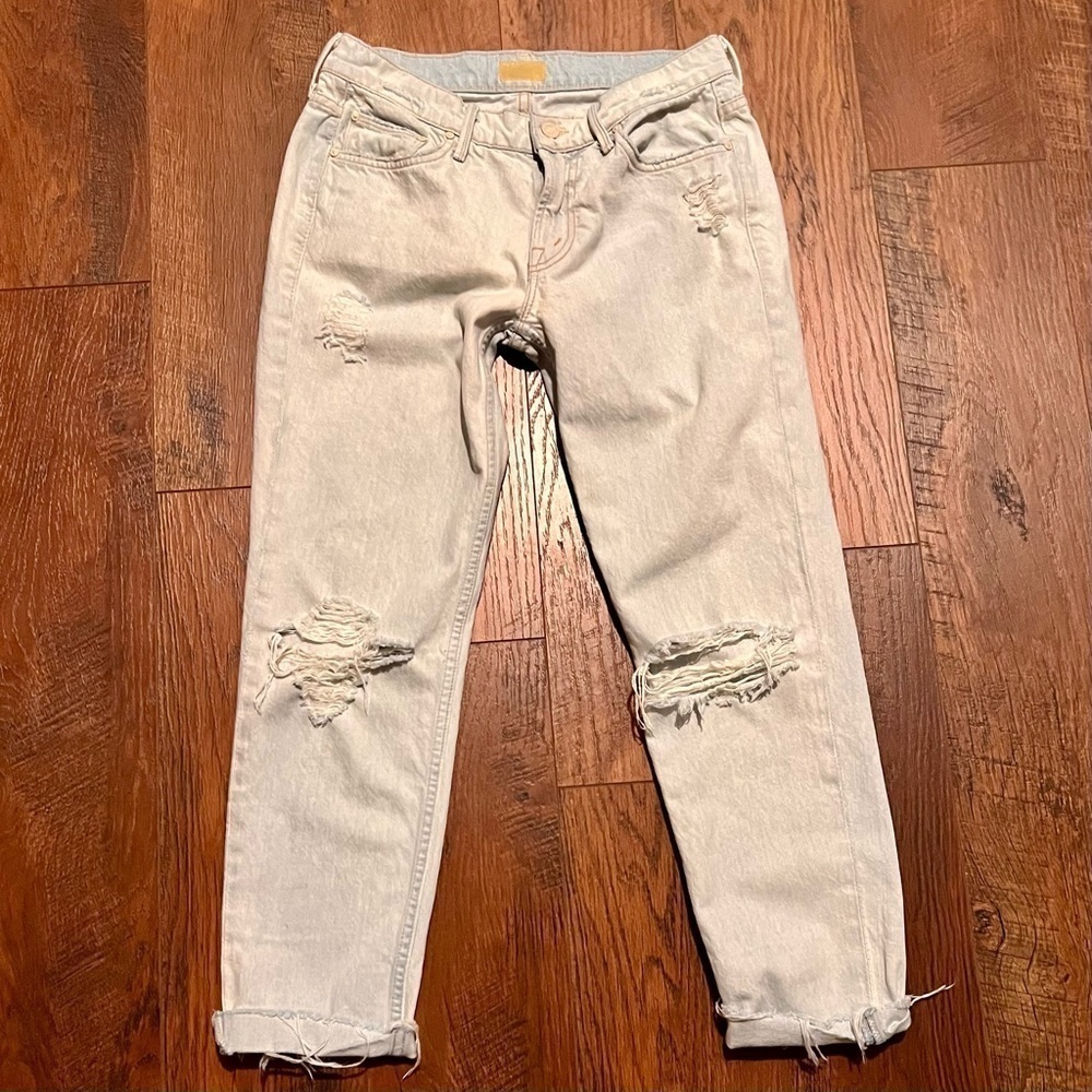 MOTHER The Dropout Fray jeans. Size 25